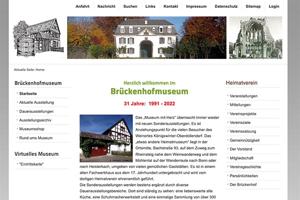 Brückenhofmuseum - Rathausverein Oberwinter - Archiv, Chronik, Geschichte, Heimatforschung